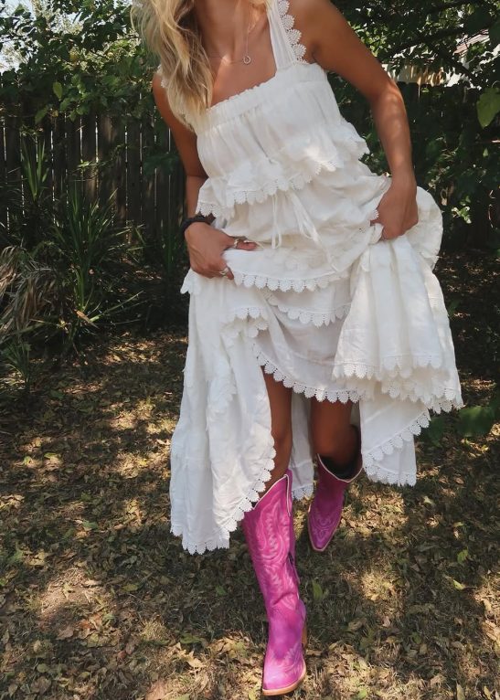 Lace Cake Maxi Dress