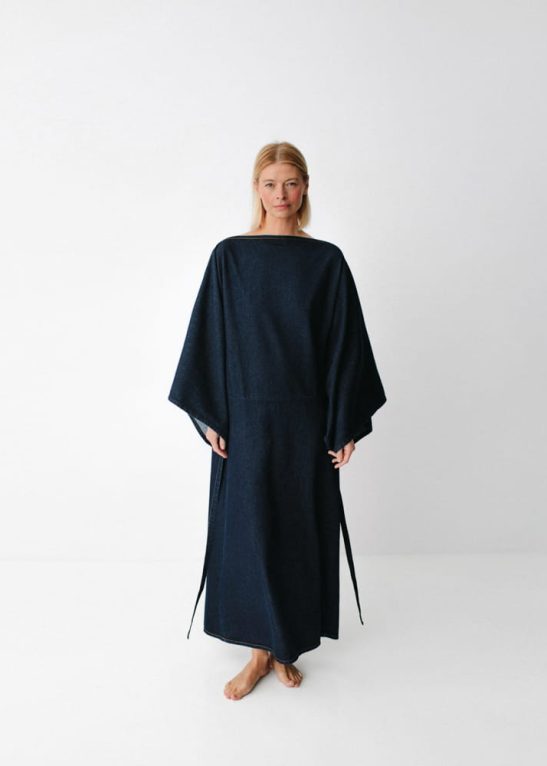 Linen And Denim Dress