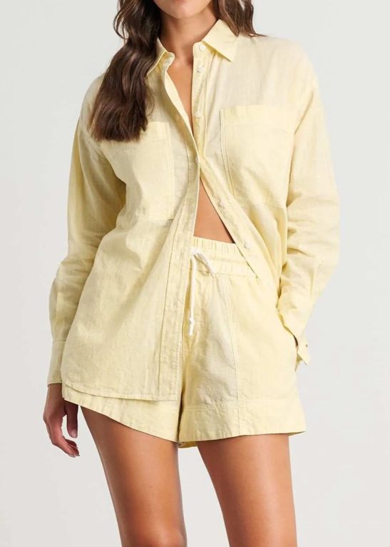 Cotton & Linen Stripe Shirt