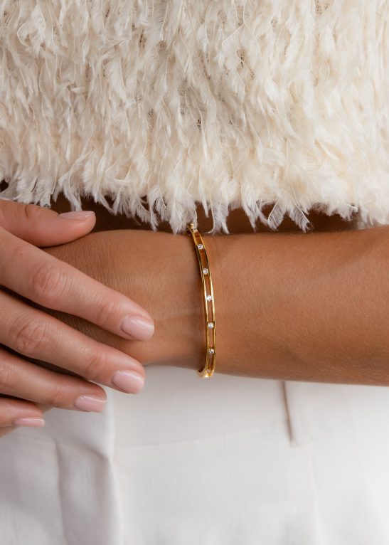 Lace Diamond Bangle
