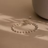 Ribbed Heart Link Bracelet