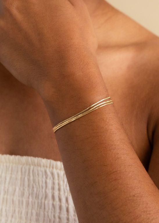 Triple Snake Chain Bracelet