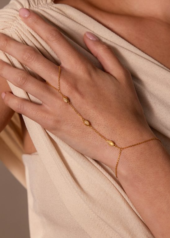 Moonstone Hand Chain Bracelet