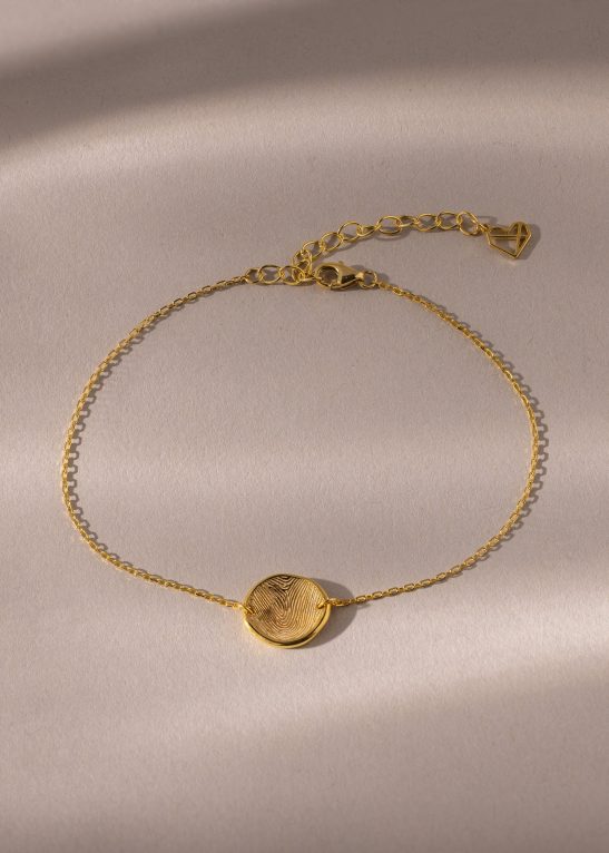 Dainty Organic Fingerprint Bracelet
