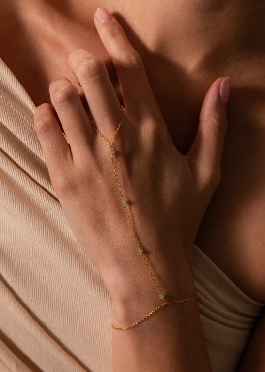 Jade Hand Chain Bracelet