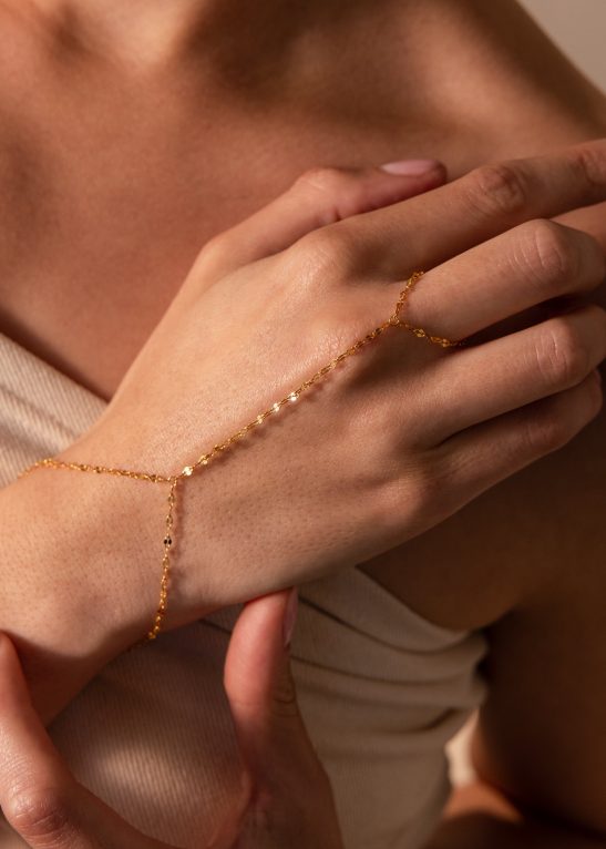 Sparkle Hand Chain Bracelet