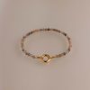 Sunstone Beaded Charm Bracelet