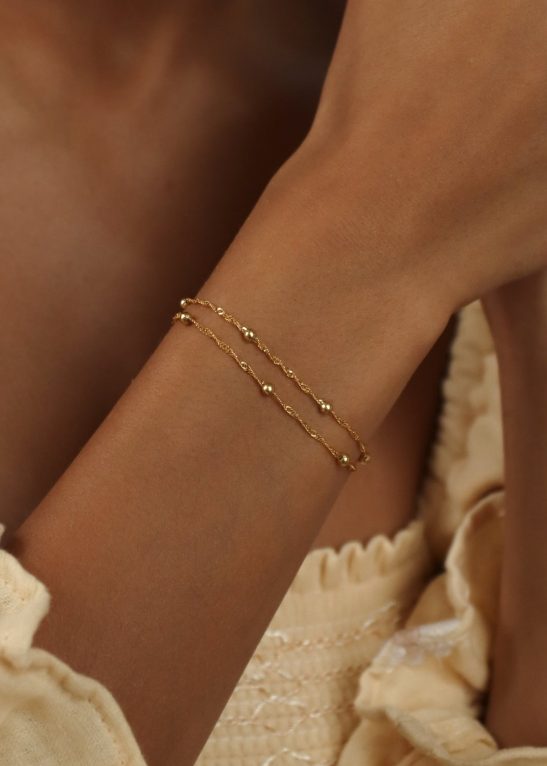 Duo Bead Chain Bracelet