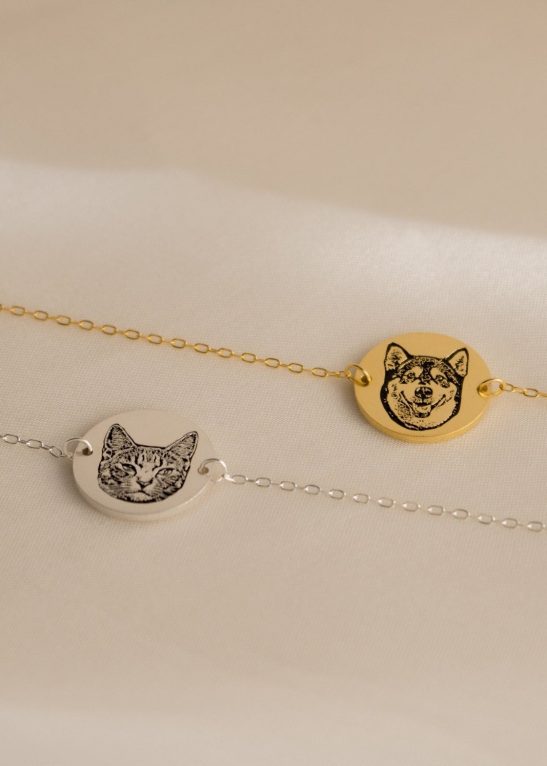 Pet Portrait Disc Bracelet