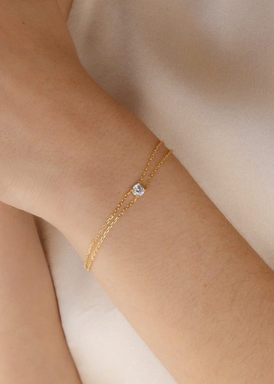 Duo Chain Diamond Bracelet