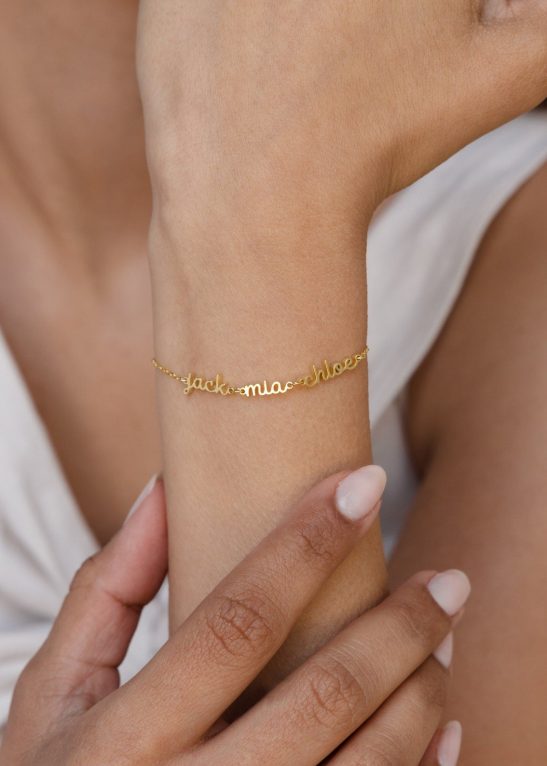 Petite Tiny Multiple Name Bracelet