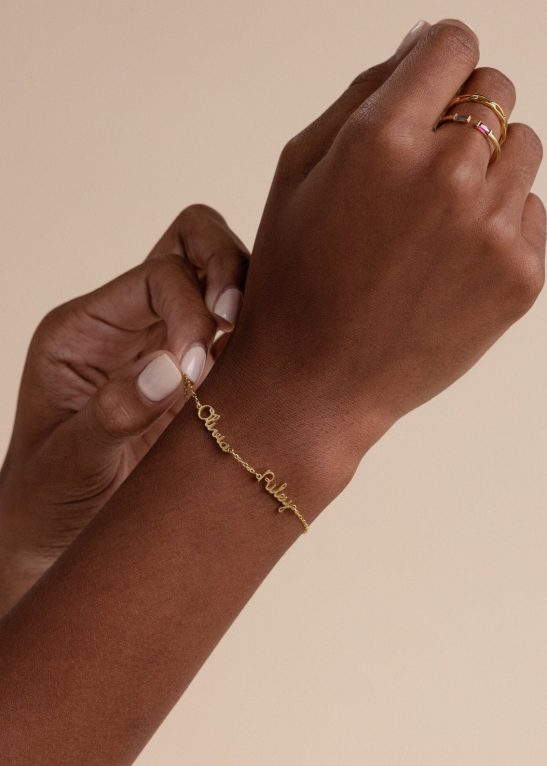 Tiny Multiple Name Bracelet