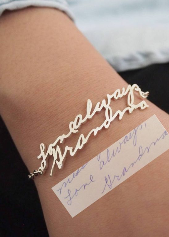 Handwriting Bracelet