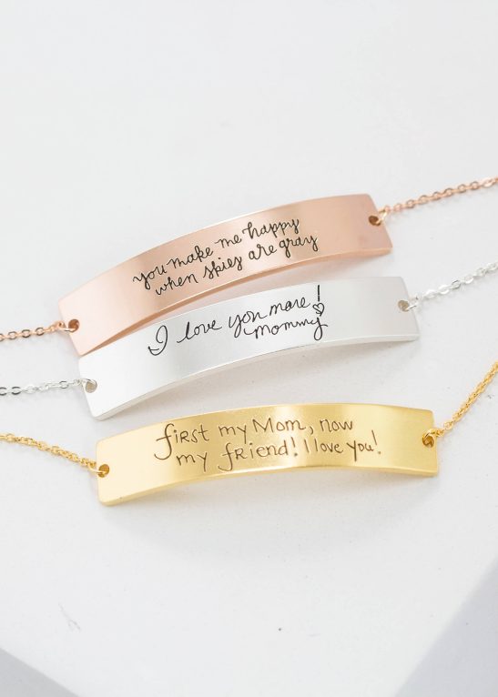 Handwriting Bar Bracelet