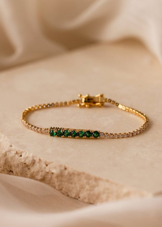 Emerald Diamond Tennis Bracelet