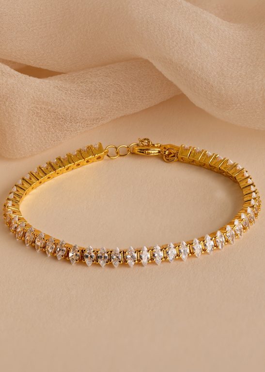 Marquise Diamond Tennis Bracelet
