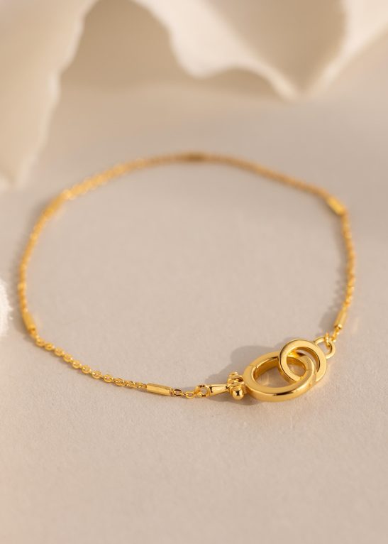 Hinged Circle Charm Bracelet