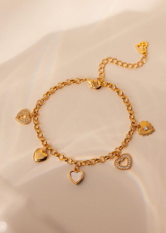 Heart Charm Bracelet