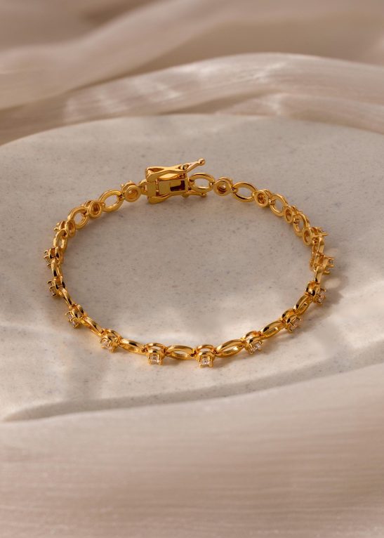Gemstone Chain Tennis Bracelet