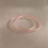 Thin Pink Jade Bangle Set
