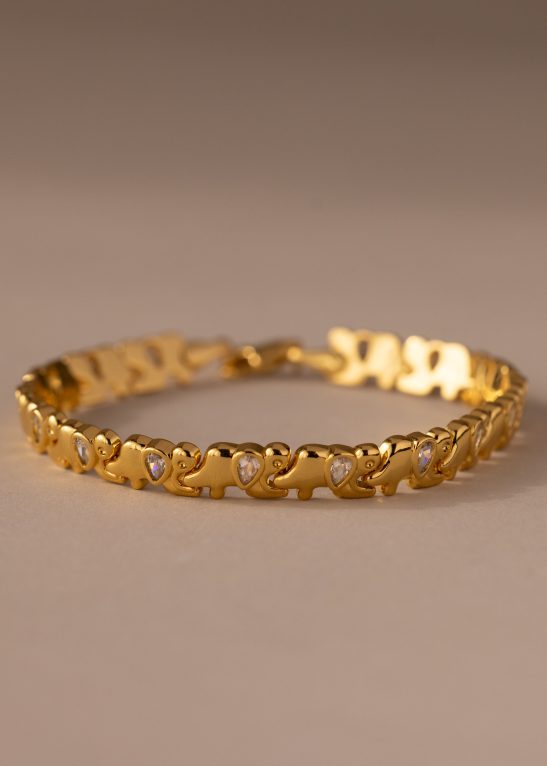 Diamond Elephant Tennis Bracelet