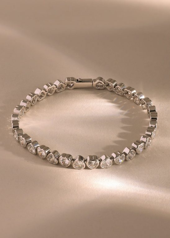 Heart Tennis Bracelet